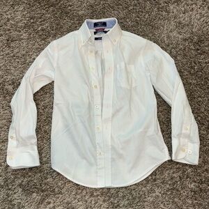 Izod White Button Down Shirt Classic Style